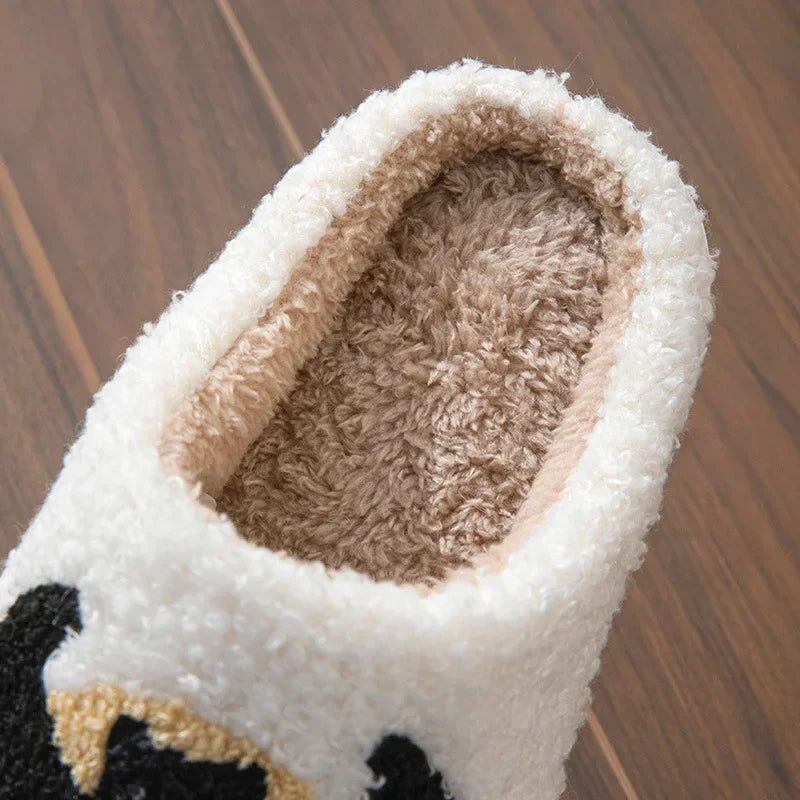 Halloween Slippers Embroidered Indoor