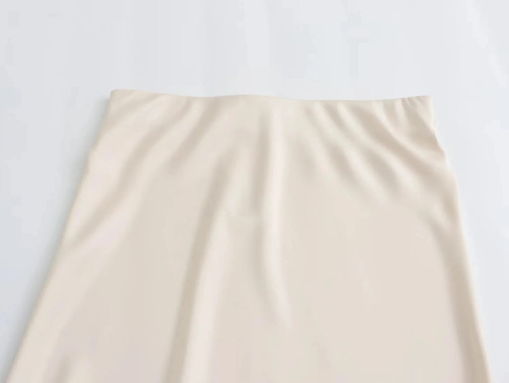 Long Skirt Classic Satin