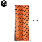 25/50/100pcs Halloween Theme Disposable Paper Straws Spider Skull