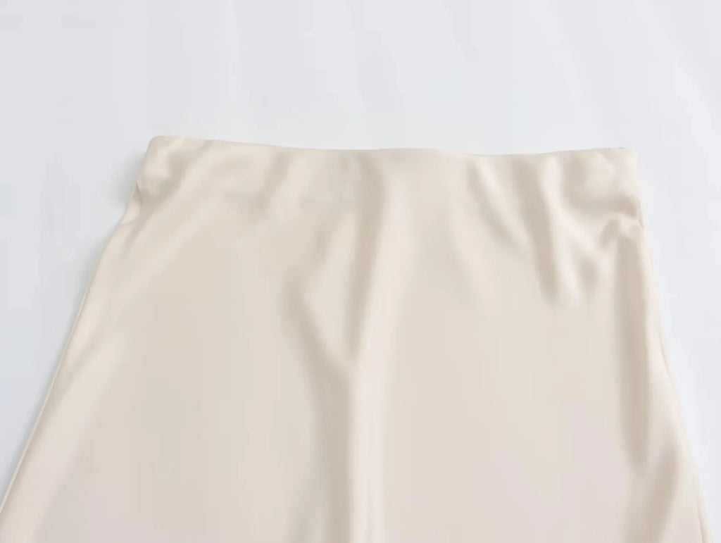 Long Skirt Classic Satin