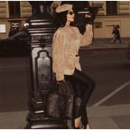 Retro Brown Up Suede Jacket