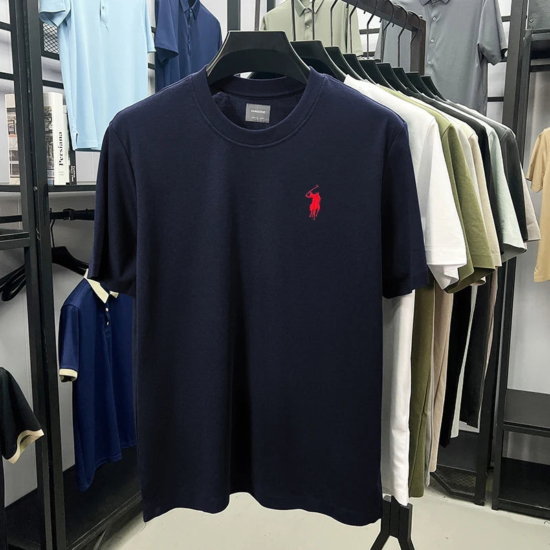 silky cotton breathable short sleeve T-shirt