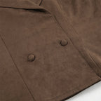 Retro Brown Up Suede Jacket