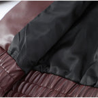 Vintage Wine Red Loose Jacket