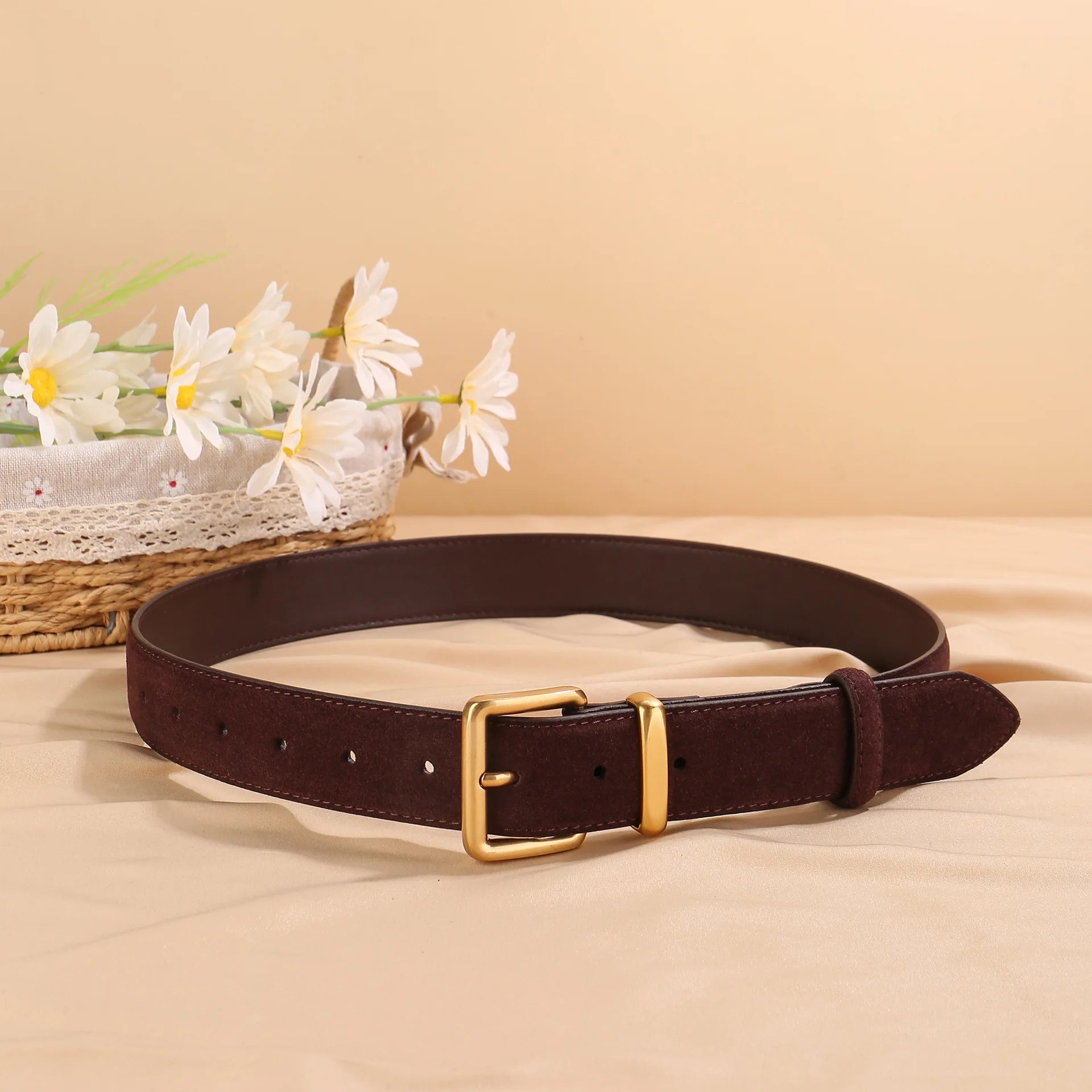 Suede Belt Dresses & Jeans Vintage
