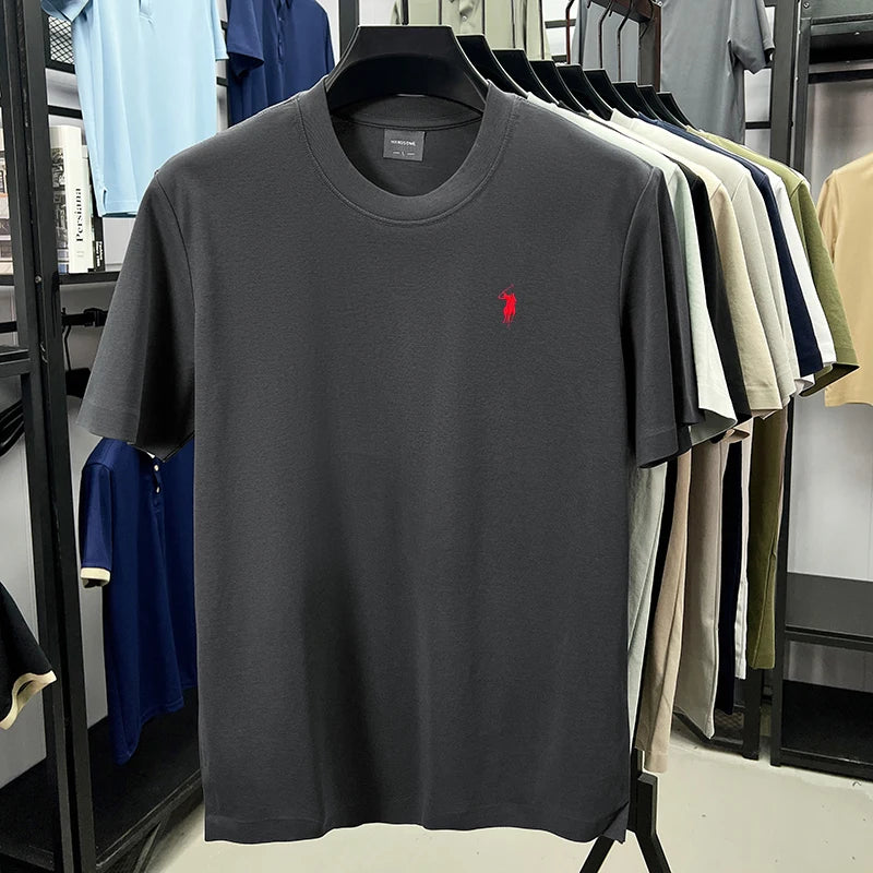 silky cotton breathable short sleeve T-shirt