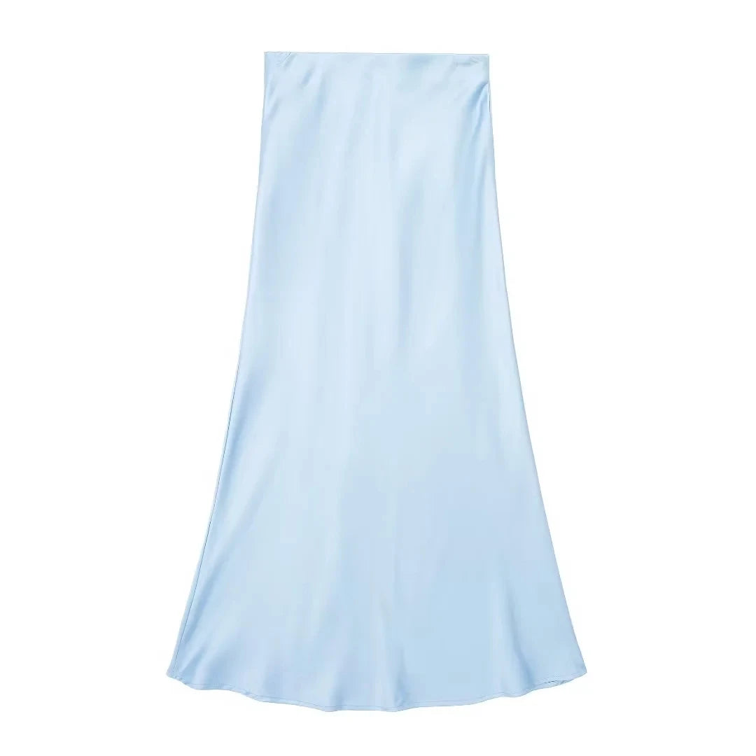 Long Skirt Classic Satin
