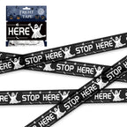 1PC Halloween Props Window Prop Warning line Plastic Skull