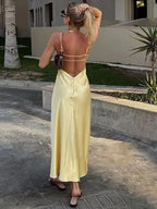 Satin Long Dress