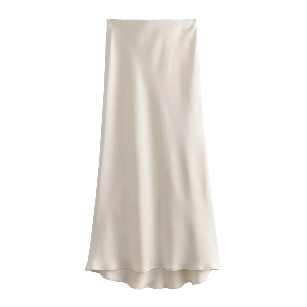 Long Skirt Classic Satin