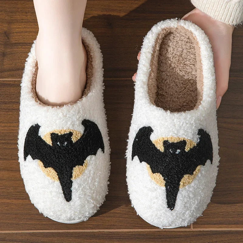 Halloween Slippers Embroidered Indoor