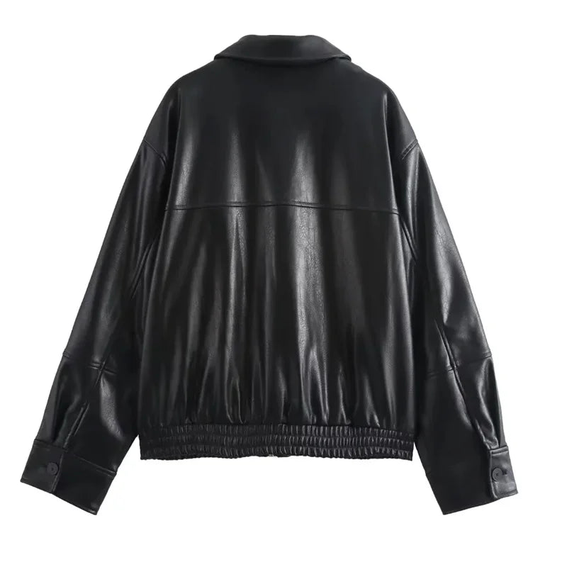Women's Jackets Faux Bomber