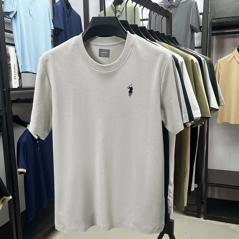 silky cotton breathable short sleeve T-shirt