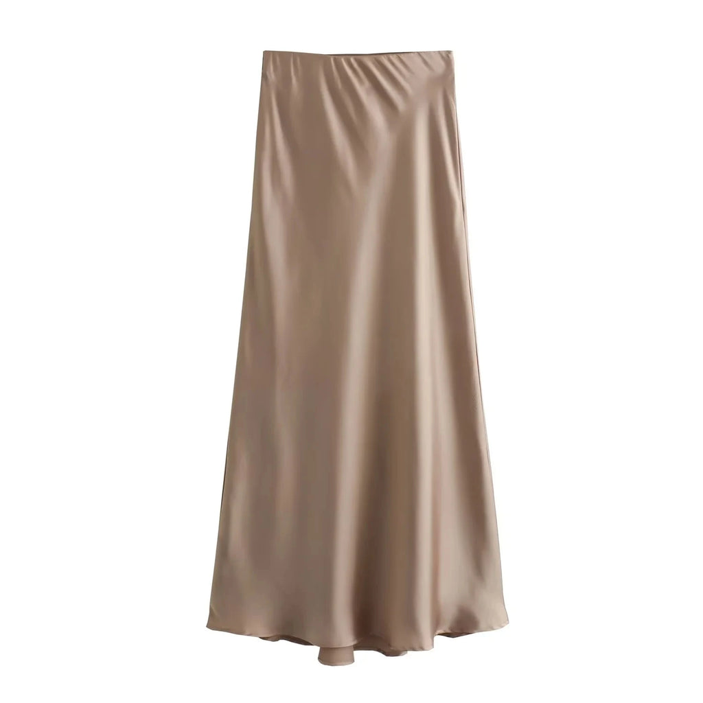 Long Skirt Classic Satin