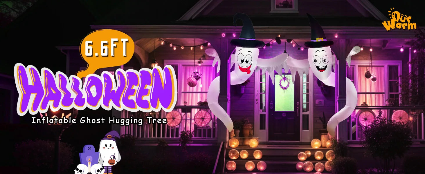 2 pcs Halloween Inflatables Outdoor Decor