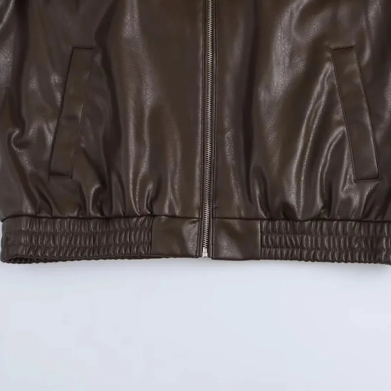 Women's Jackets Faux Bomber
