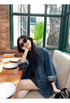 Casual Loose Denim Pockets Retro Jacket