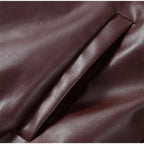 Vintage Wine Red Loose Jacket