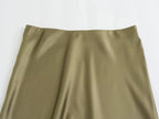 Long Skirt Classic Satin