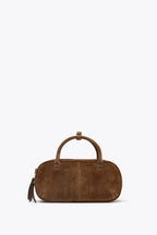 Mini Double Handle Suede Bag