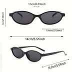 Oval Frame Classic Glasses Versatile
