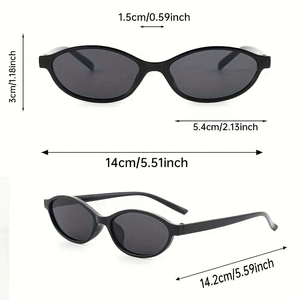 Oval Frame Classic Glasses Versatile