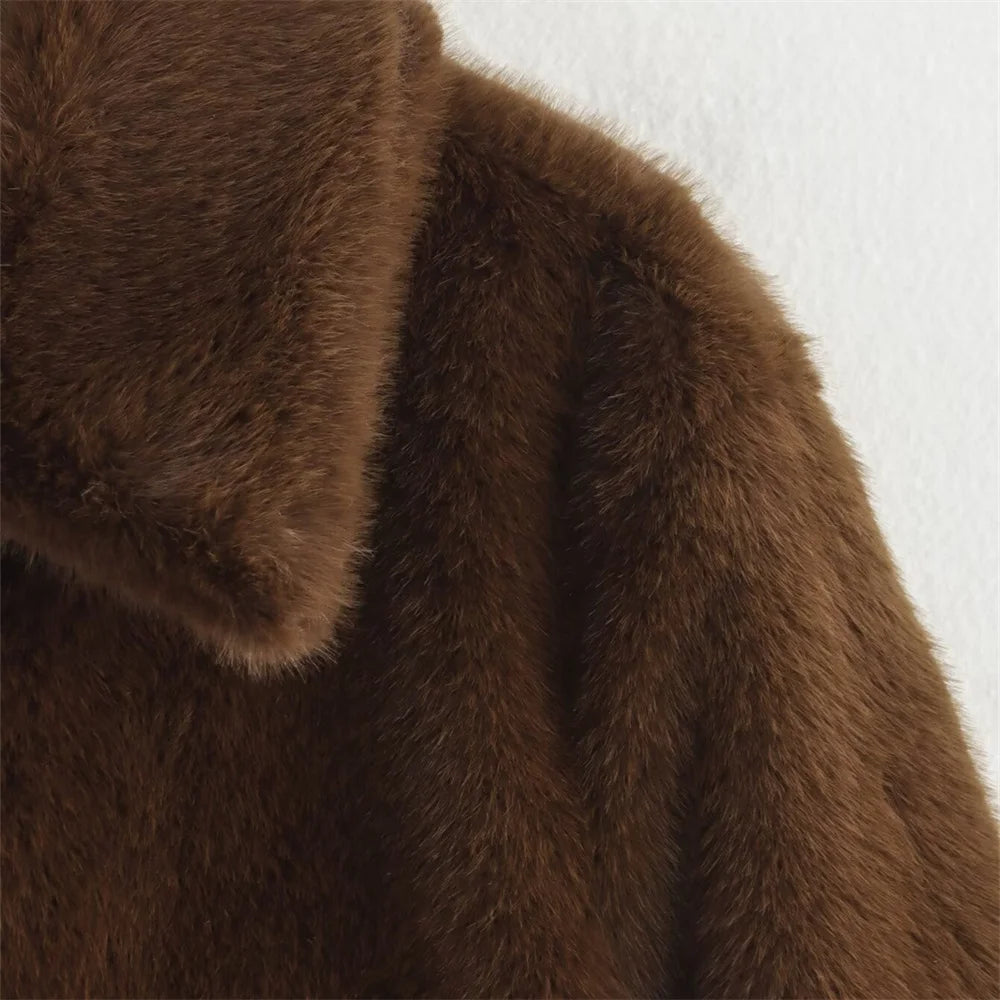 Embellished brown long sleeved jacket