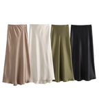 Long Skirt Classic Satin