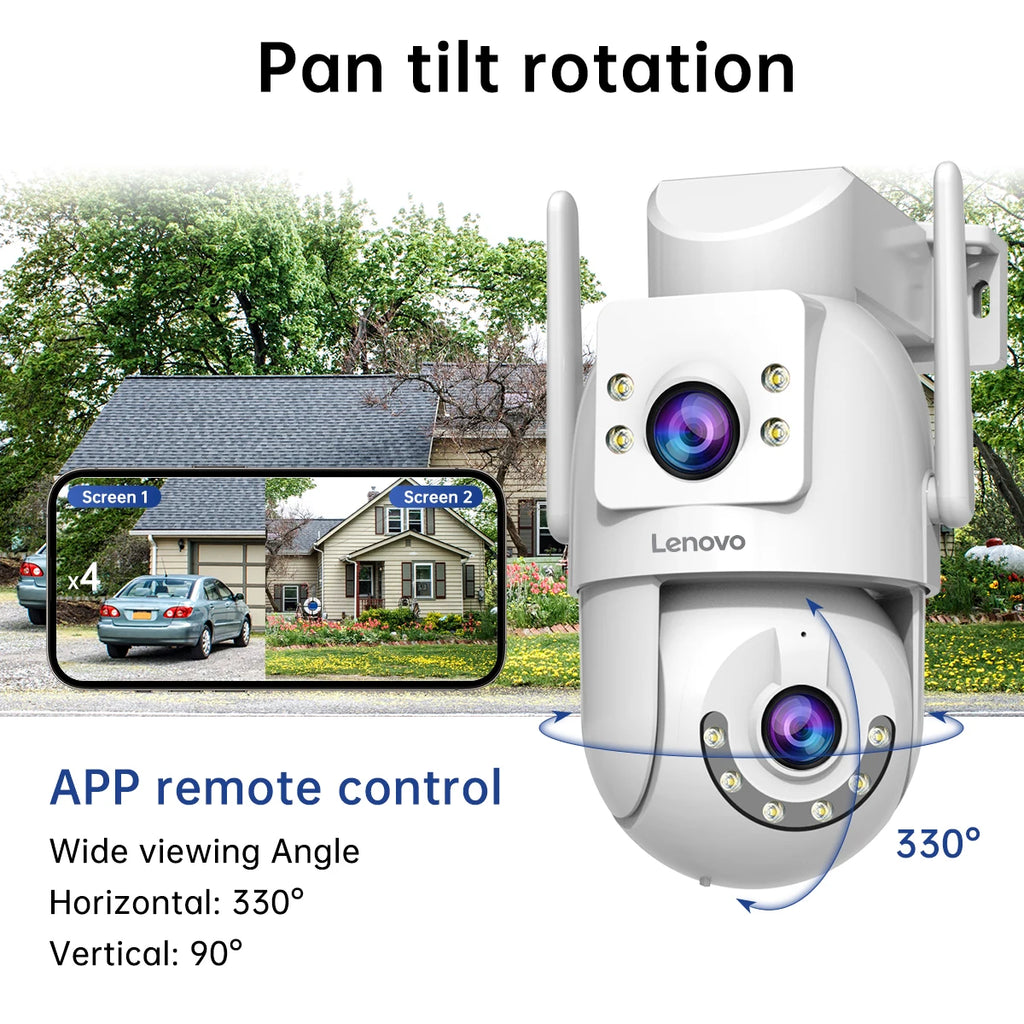 Lenovo 4K Wi-Fi 5G PTZ Surveillance Camera – Smart Security for Your Home & Business