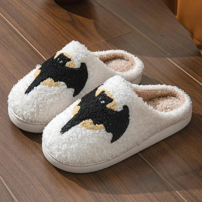 Halloween Slippers Embroidered Indoor