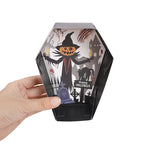 12/24Pcs Halloween Coffin Paper Food Serving Trays Candy