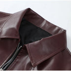 Vintage Wine Red Loose Jacket