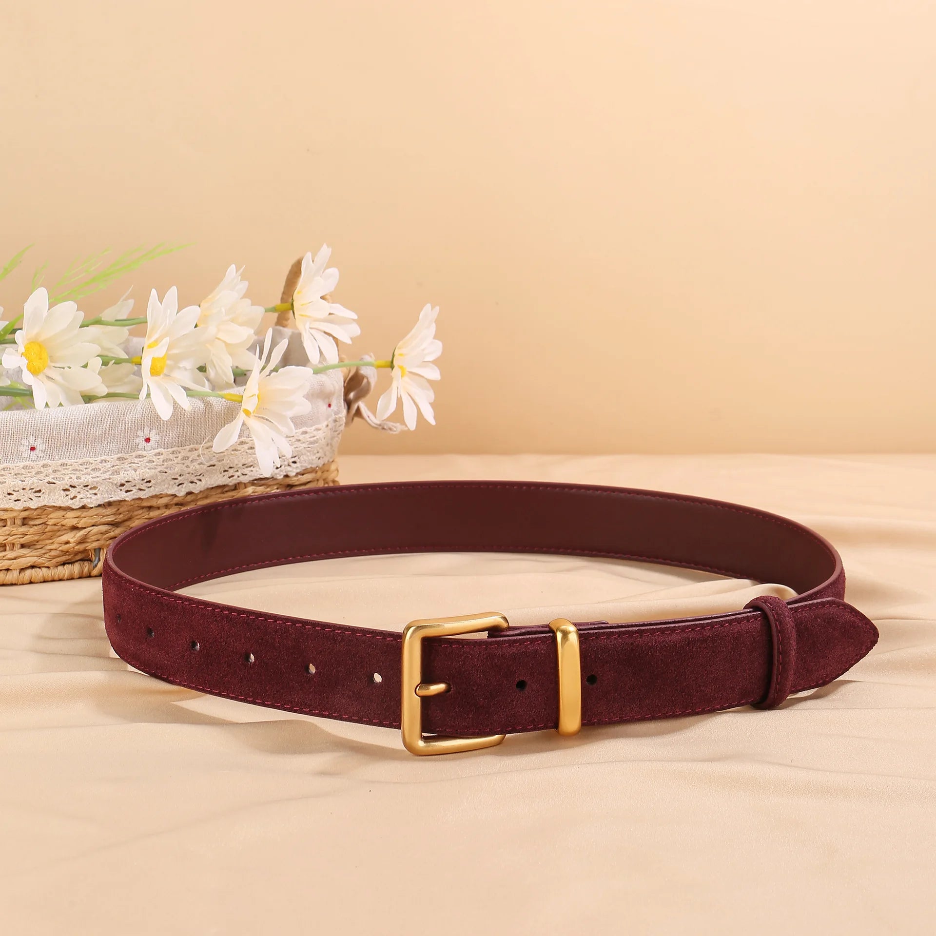 Suede Belt Dresses & Jeans Vintage