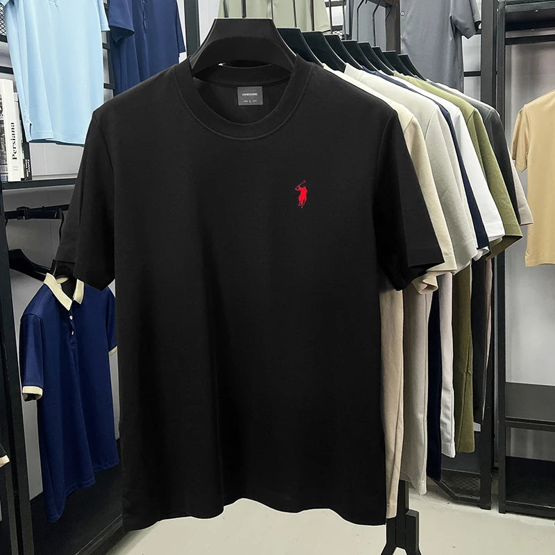 silky cotton breathable short sleeve T-shirt