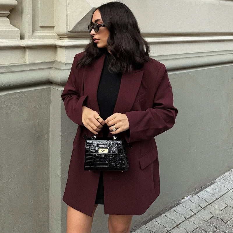 Blazer Outerwears Office Wear