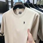 silky cotton breathable short sleeve T-shirt