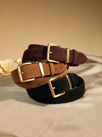 Suede Belt Dresses & Jeans Vintage