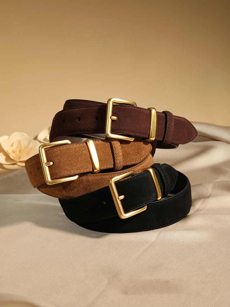 Suede Belt Dresses & Jeans Vintage