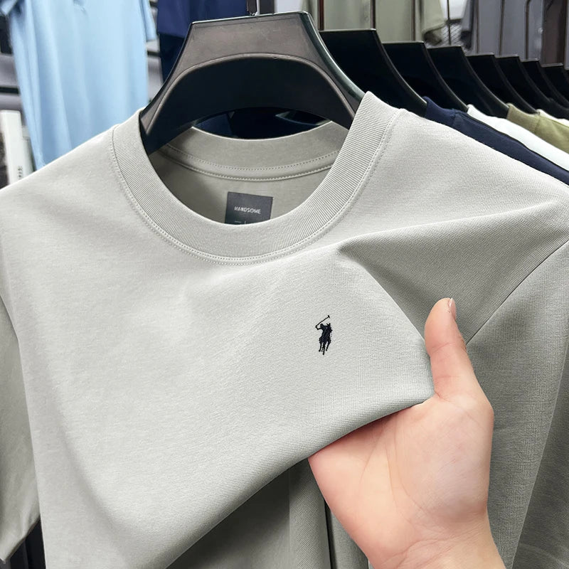 silky cotton breathable short sleeve T-shirt