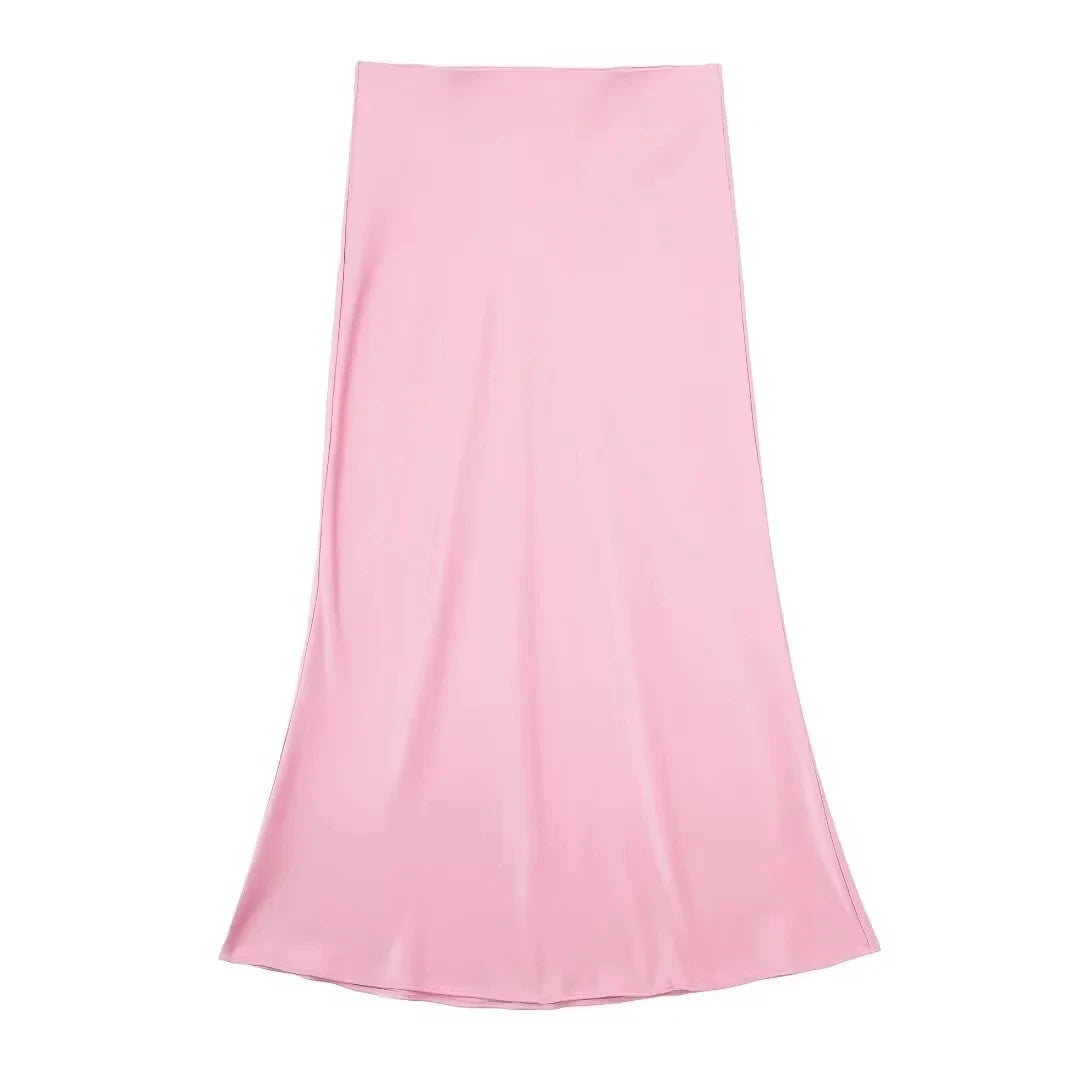 Long Skirt Classic Satin