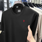 silky cotton breathable short sleeve T-shirt