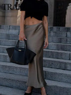 Long Skirt Classic Satin