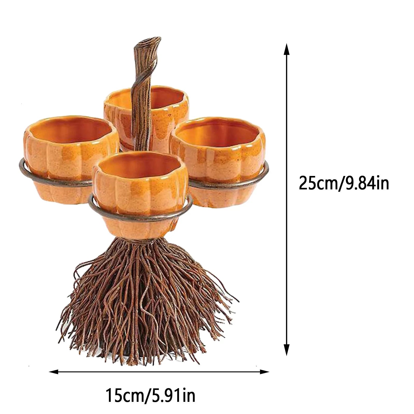 Halloween Pumpkin Snack Bowl Rack Fruit