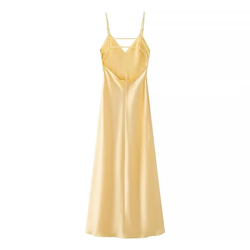 Satin Long Dress