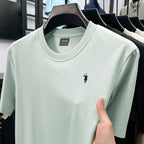 silky cotton breathable short sleeve T-shirt
