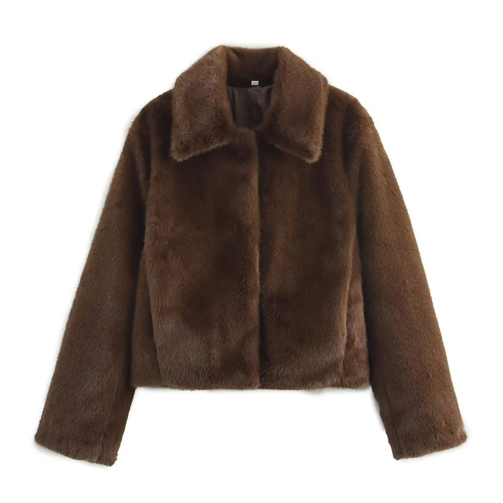 Embellished brown long sleeved jacket