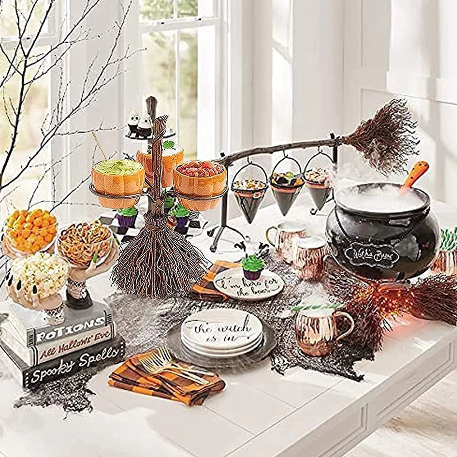 Halloween Pumpkin Snack Bowl Rack Fruit