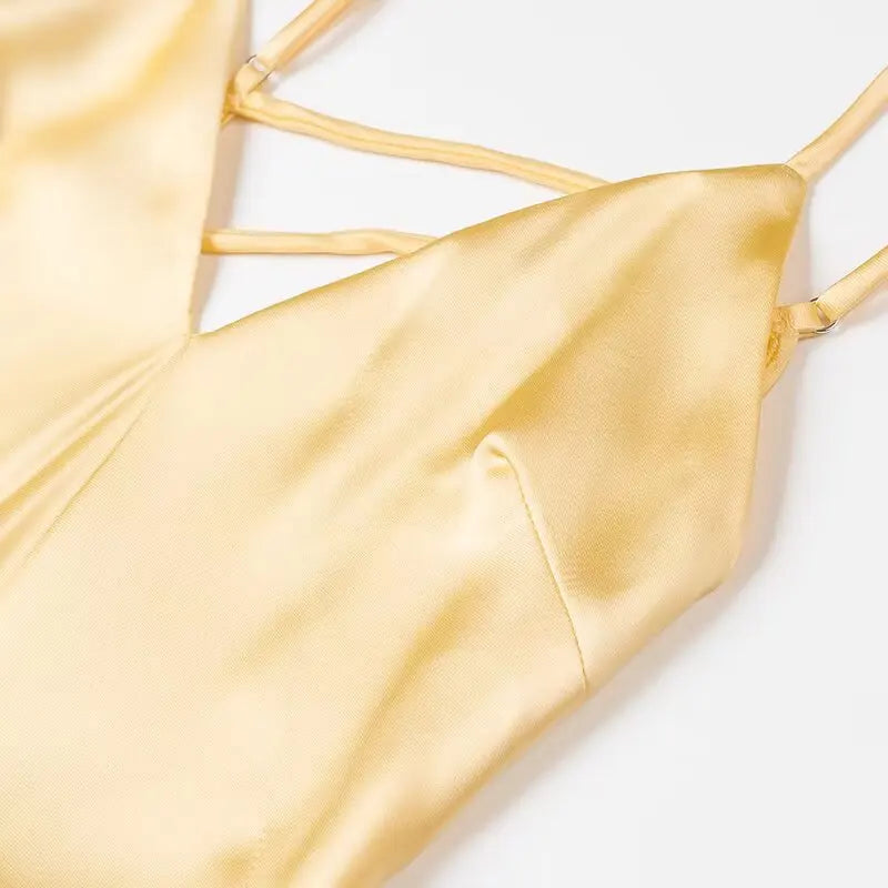 Satin Long Dress