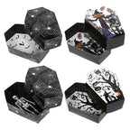 12/24Pcs Halloween Coffin Paper Food Serving Trays Candy