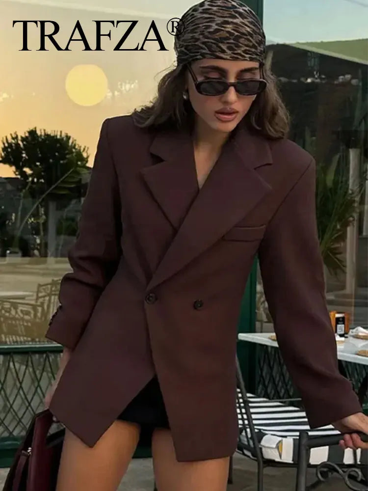 Blazer Lapel Slim Double